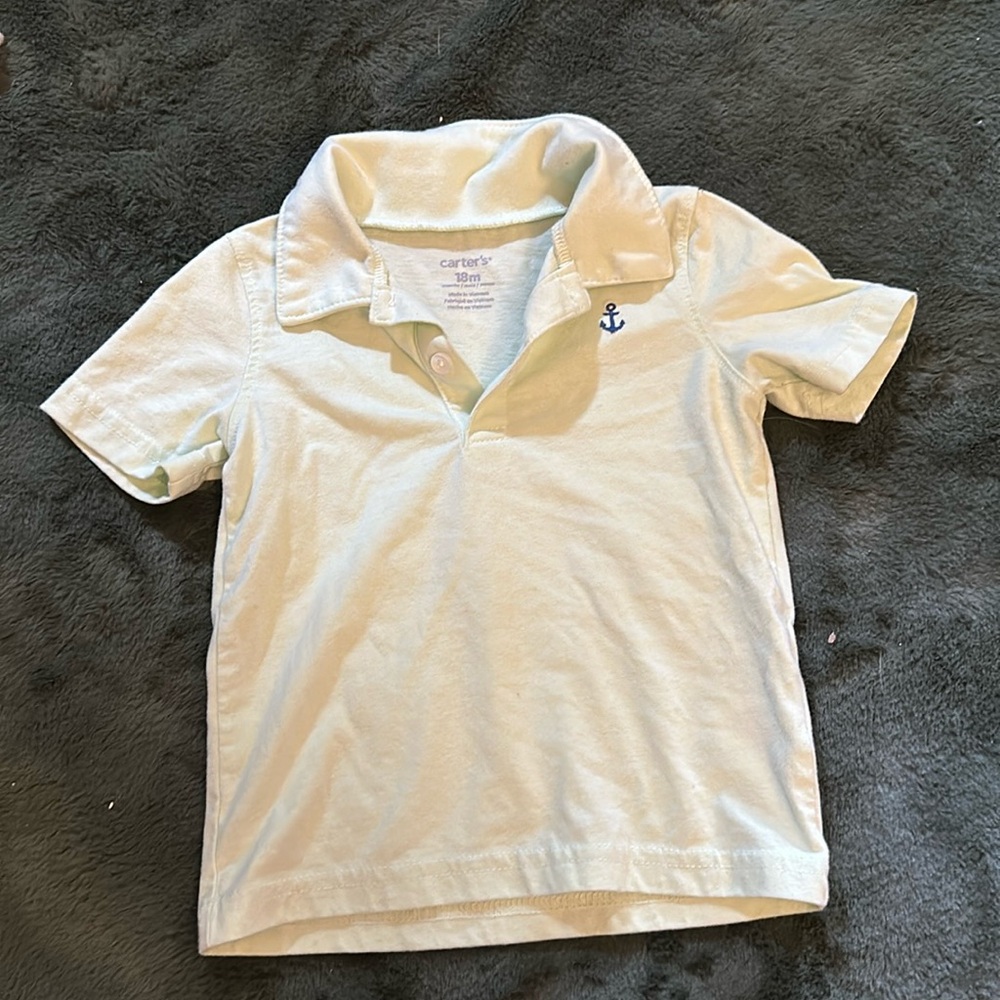 Lime Green Boys Nautical Polo